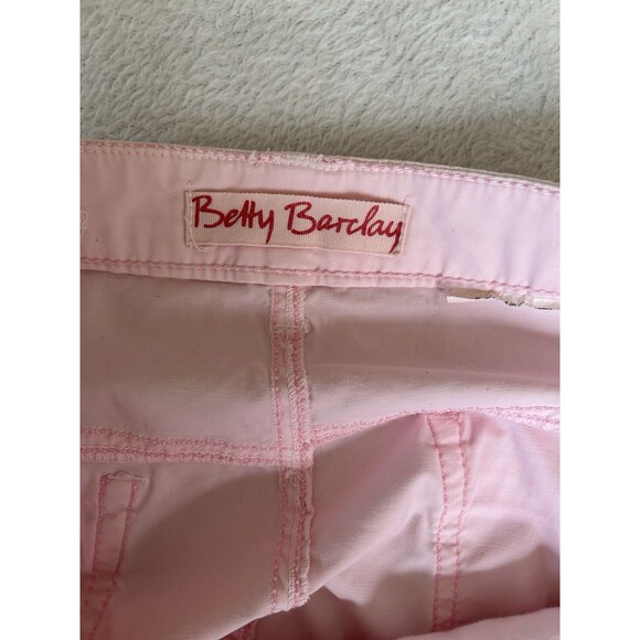 Betty Barclay Vintage Crisp Cotton Pencil Skirt Pink Size 16 Office Siren - Picture 3 of 5